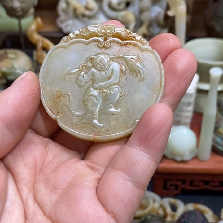 未镶嵌和田玉（糖玉）挂件