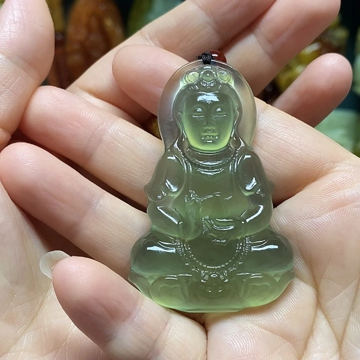 未镶嵌岫玉吊坠(赠链)