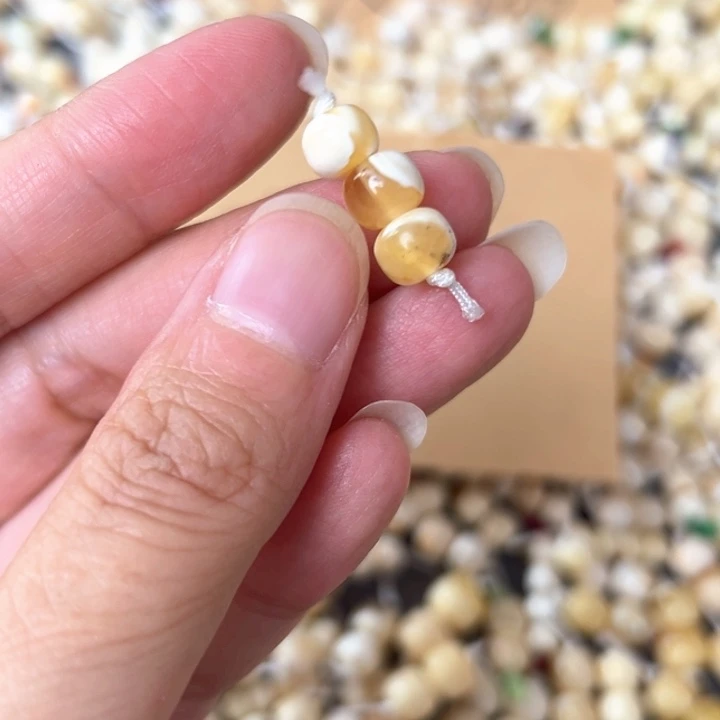裸石蜜蜡未镶嵌7.3mm一组