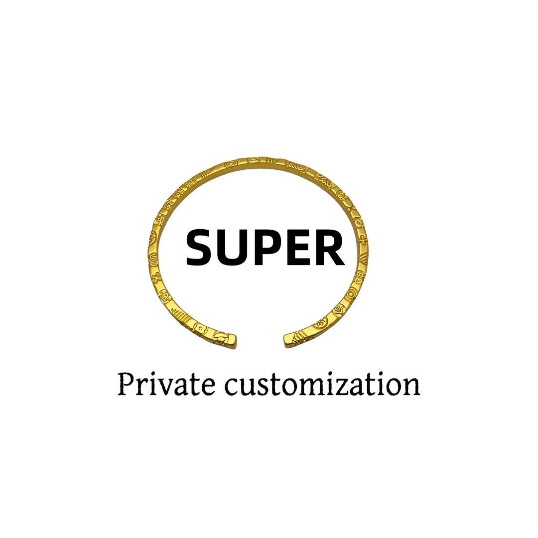 铜合金手镯 吉言开口手镯