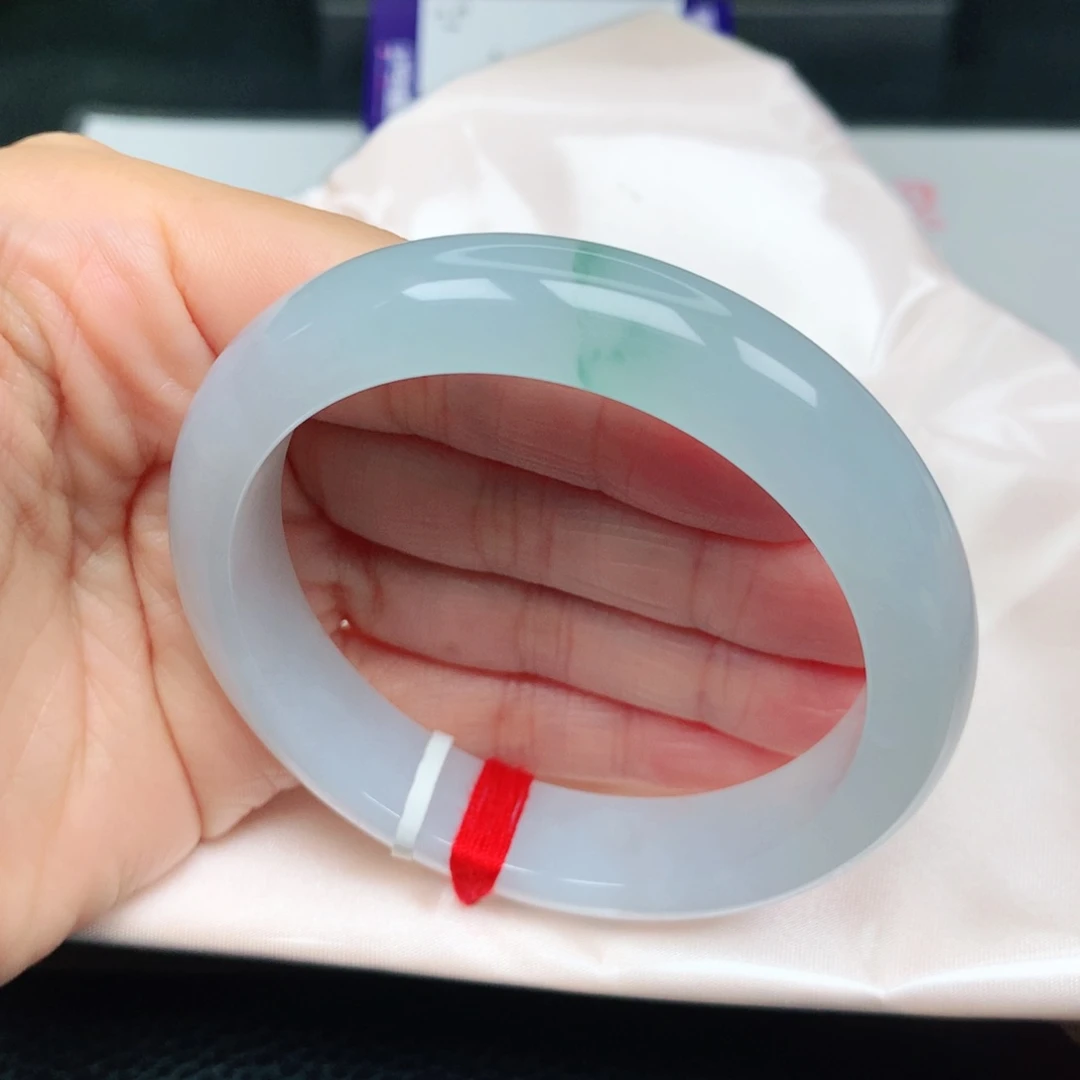 未镶嵌手镯翡翠冰胶飘花新品13