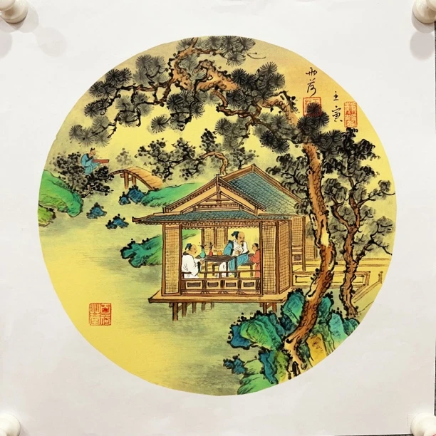 雨荷-国画-1平尺2