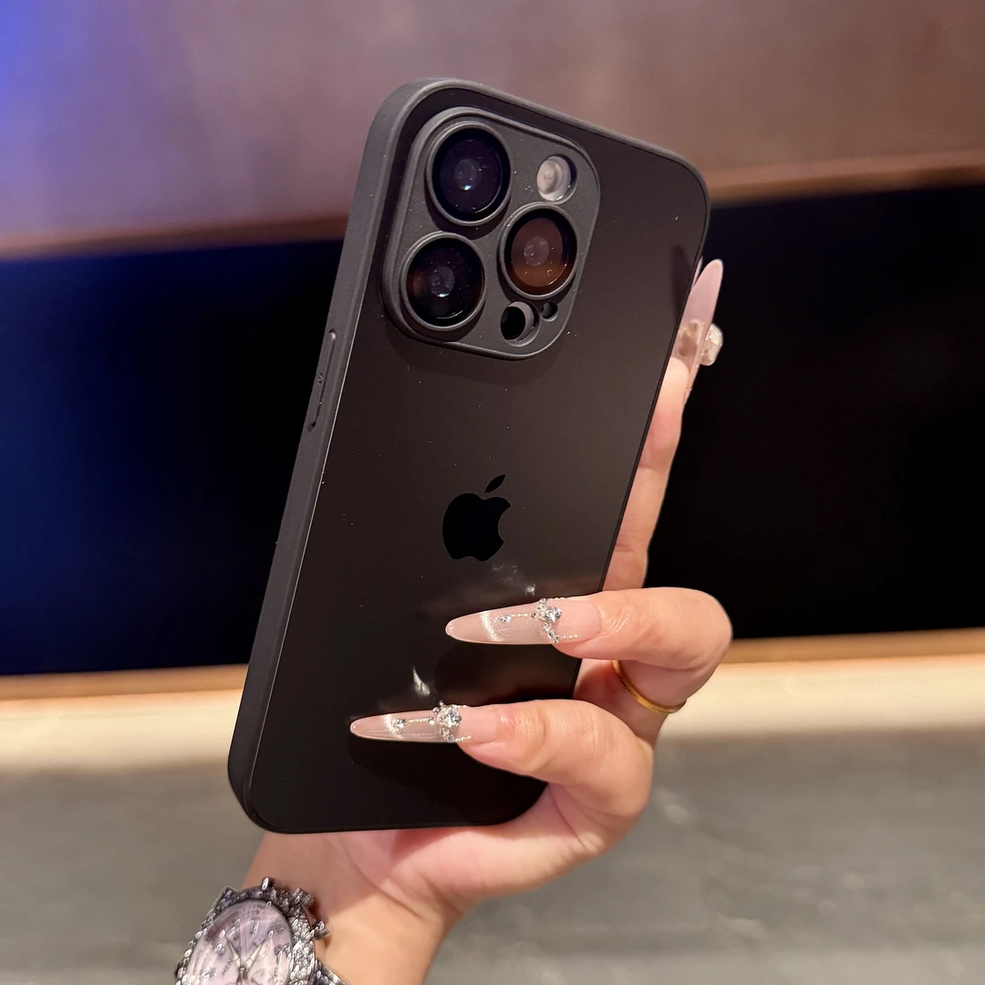 新款适用苹果16promax高级感手机壳15/14pro磨砂手感AG13防摔壳17