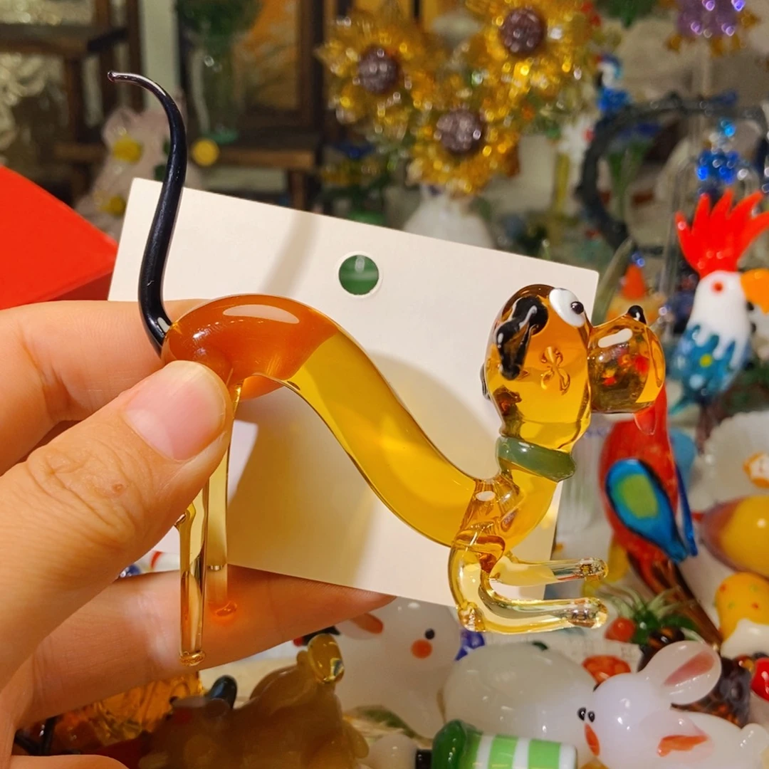 手工艺品琉璃撅腚狗