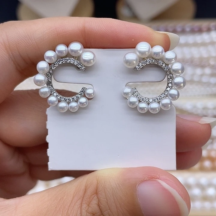 颈饰淡水珍珠银S925镶嵌