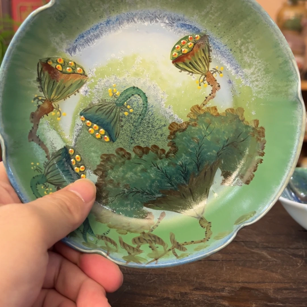 柴烧手工手绘陶瓷