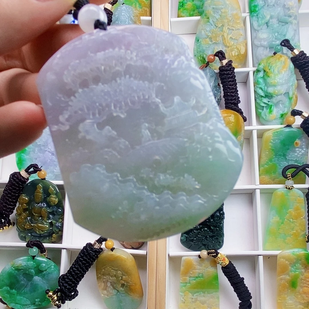 翡翠未镶嵌颈饰天然翡翠