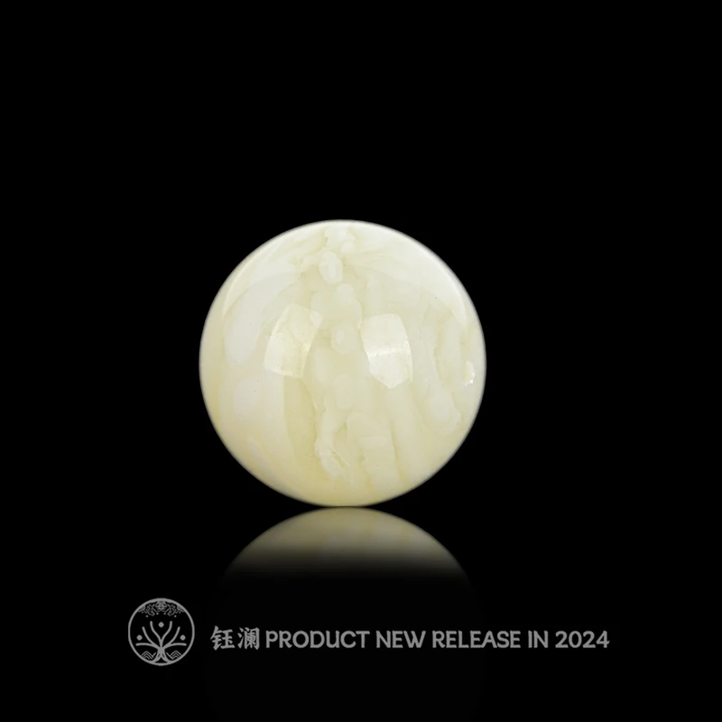 钰澜文玩蜜蜡白蜡圆珠12mm左右-隔珠百搭多样性发货