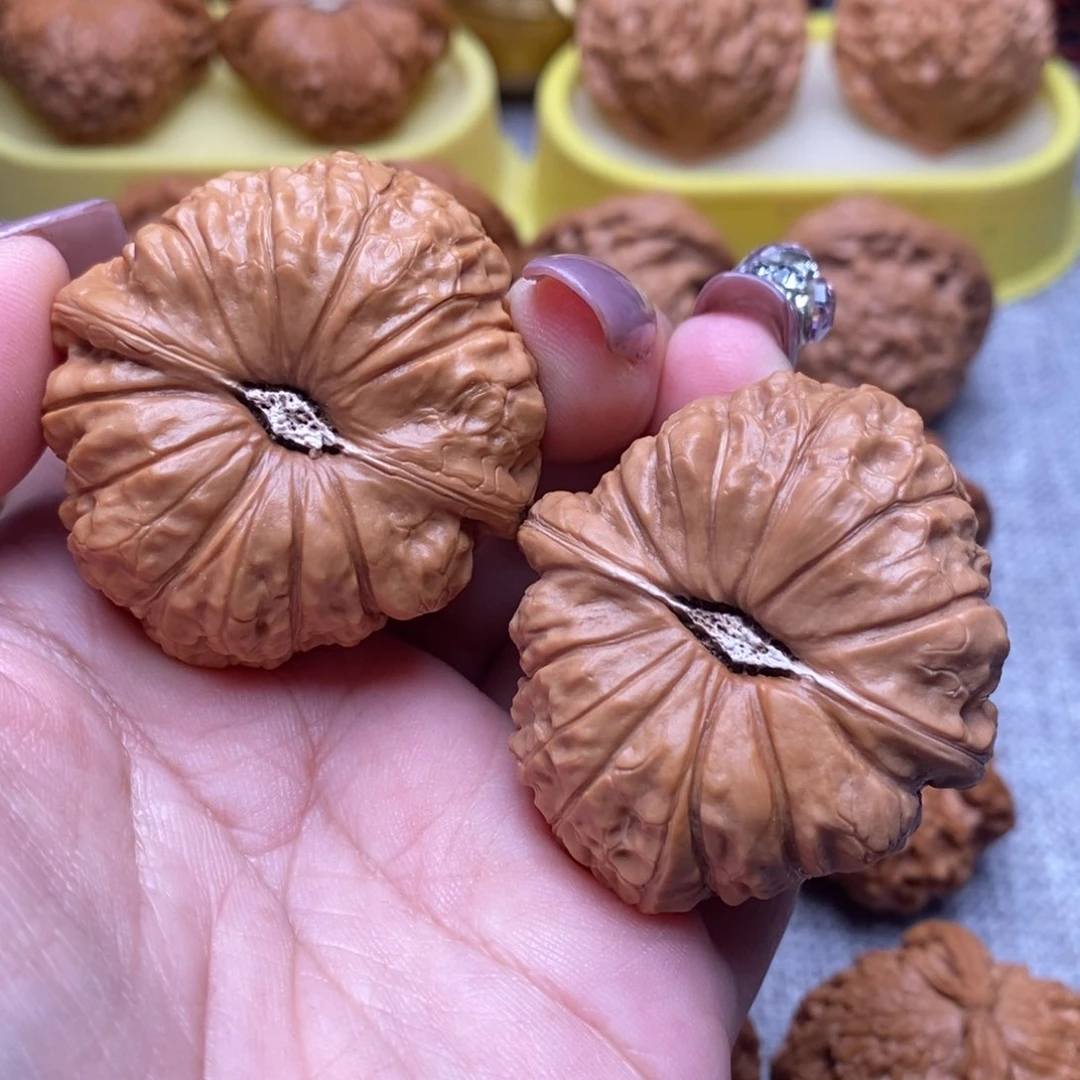 文玩核桃把件精品南瓜墩43尺