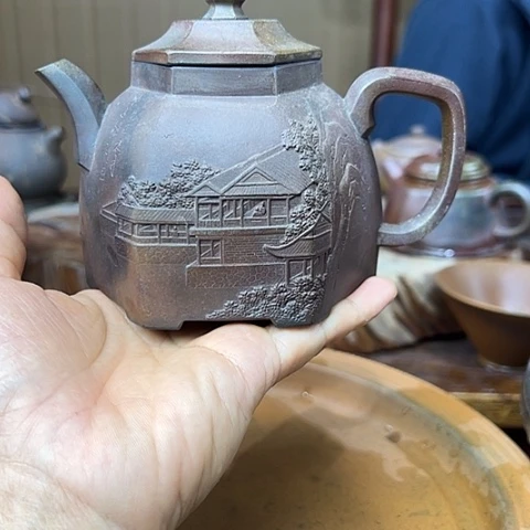ᝰ***ꪝ戬谷龙窑柴烧茶壶6