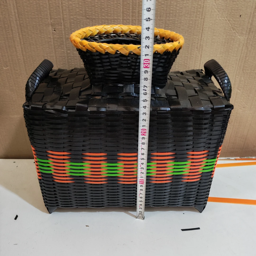 塑钢带手工编织鱼篓