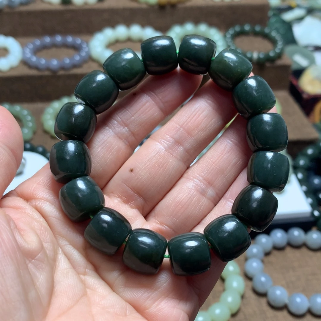 和田玉未镶嵌手链