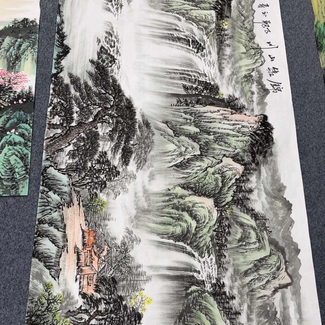 国画宣纸手绘，手工作品