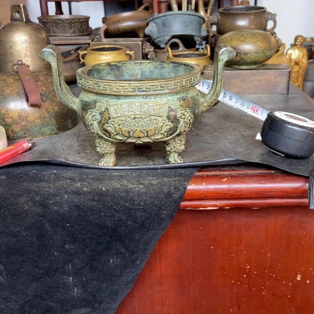 铜器工艺品摆件香炉摆件