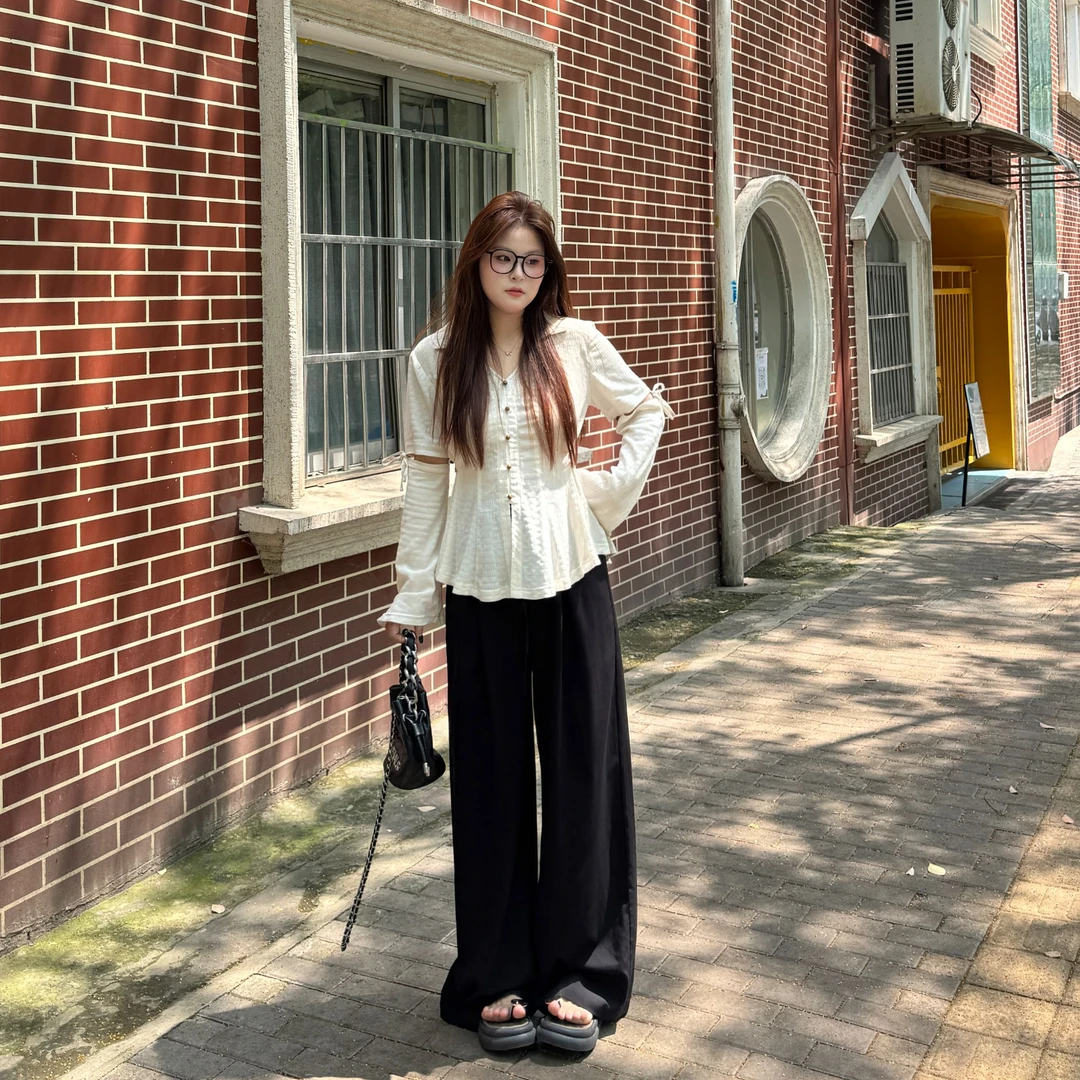 南岛风大码女装设计感甜美减龄针织小衫夏季宽松显瘦衬衫ZYY1607