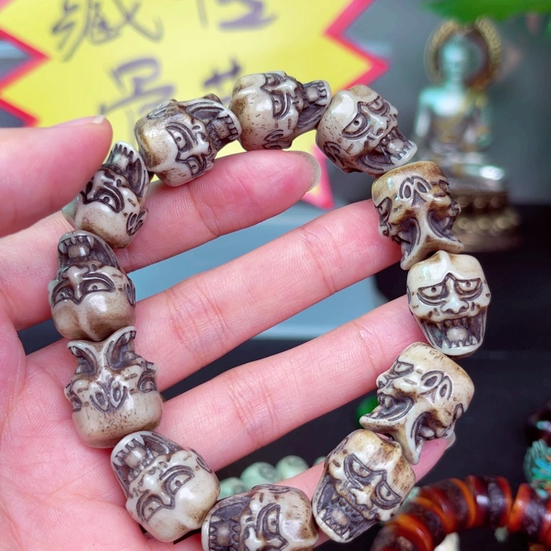 铜合金藏传骨艺手串