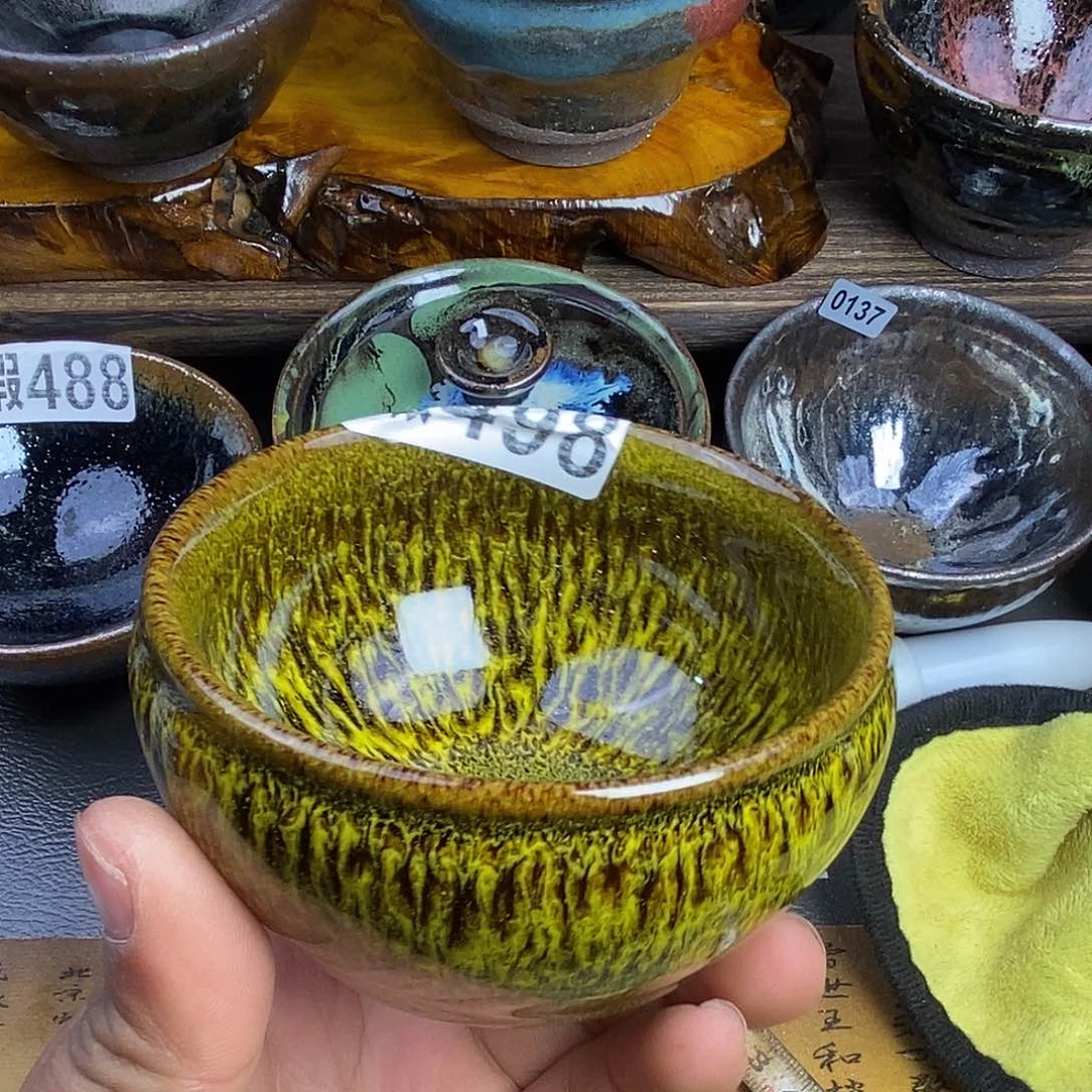 茶盏微瑕建盏主人杯子