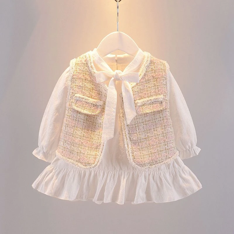 巴拉巴拉男孩女孩儿童连衣裙【时尚潮流】女宝宝洋气连衣裙1岁2春秋