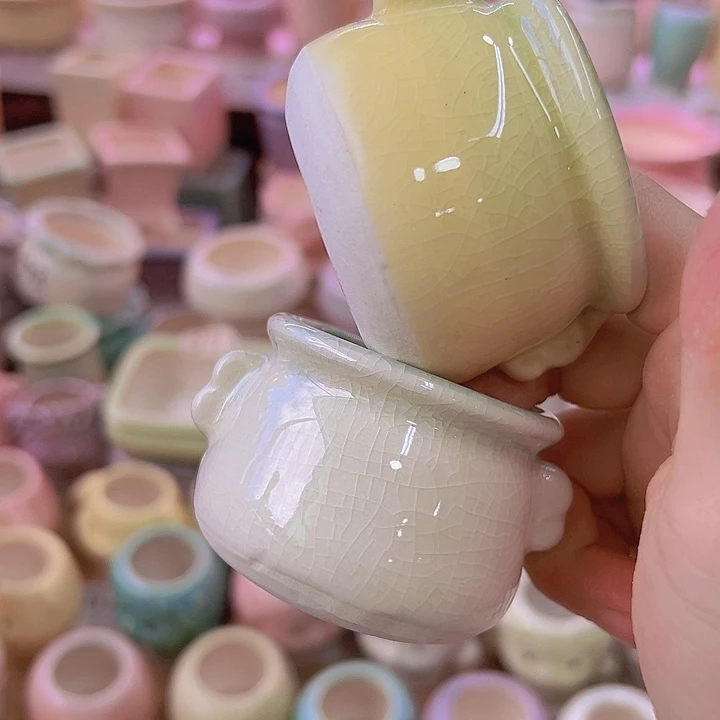 陶瓷花盆当场满12包邮