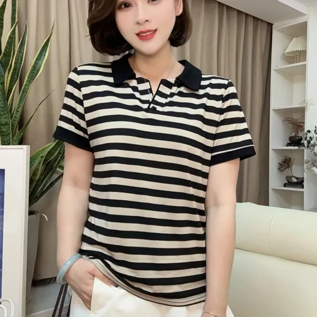 【年中特惠】503#时尚韩版短袖棉T恤（L~5XL  90~165斤）