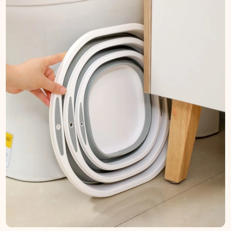 加厚折叠脸盆家用大号便携户外旅行塑料洗脸洗脚宿舍宝宝婴儿脸盆