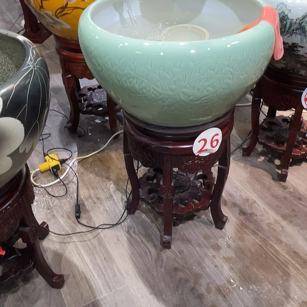 马***哥陶瓷精品鱼缸福利价 凳式款