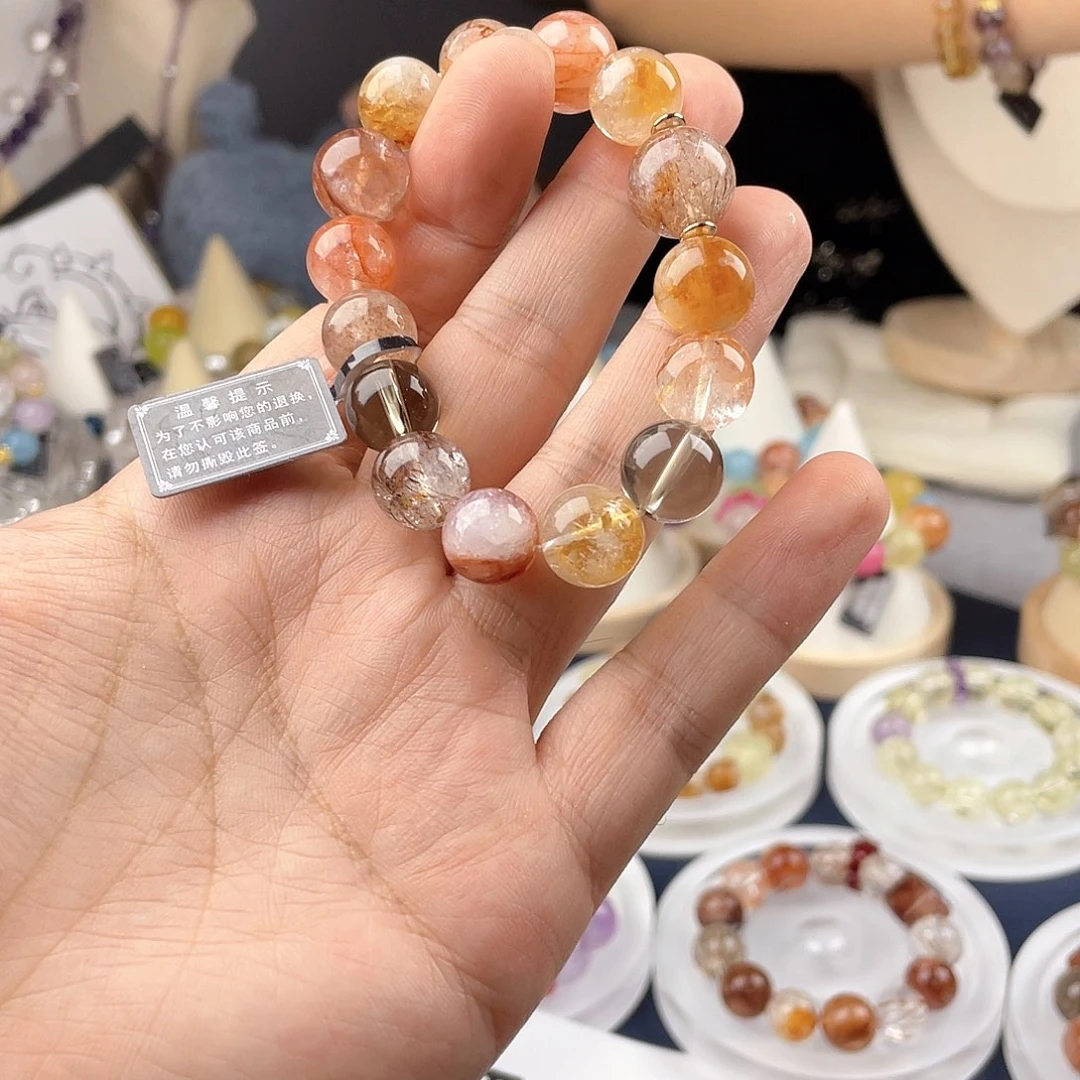 银S925镀金镶嵌手链水晶