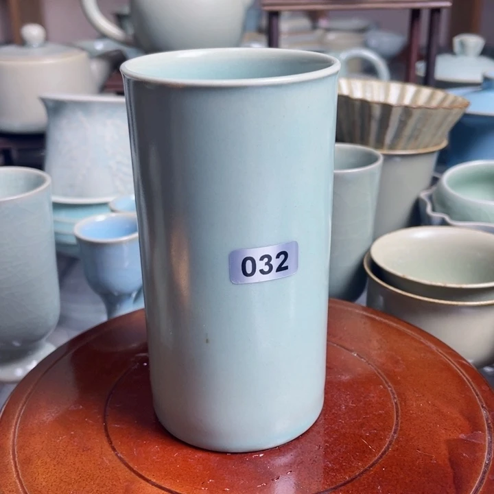 仿古釉暖手杯微瑕