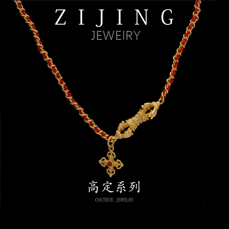 铜合金布艺项链 CC9179 高定系列 项链 41+5CM