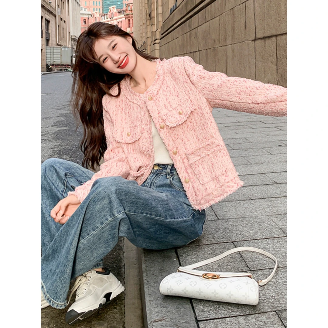 1083 GZ西装外套女2025年春秋新款休闲小众韩系西服chic上衣