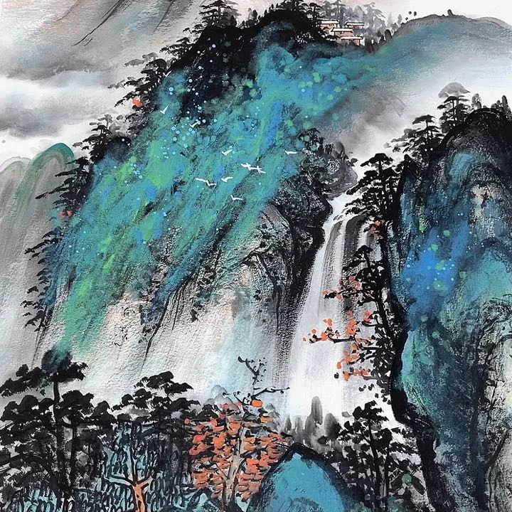 侠**颜精品国画精品作品