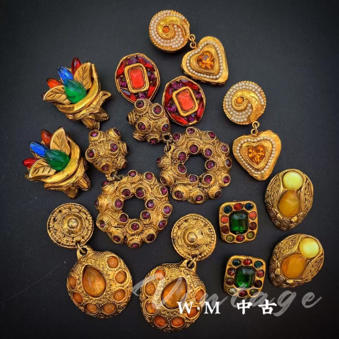 铜合金耳饰 W·M中古-vintage直播专用链接（其中一款）#