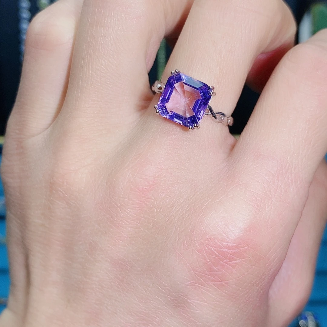 紫晶珠宝半成品未镶嵌