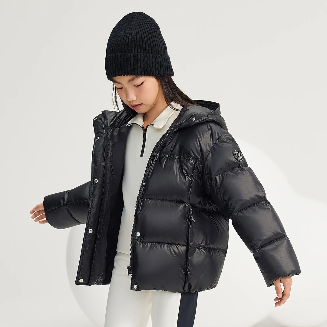 波司登25新款厚款时尚潮流新款男女童羽绒服连帽T250246950DY