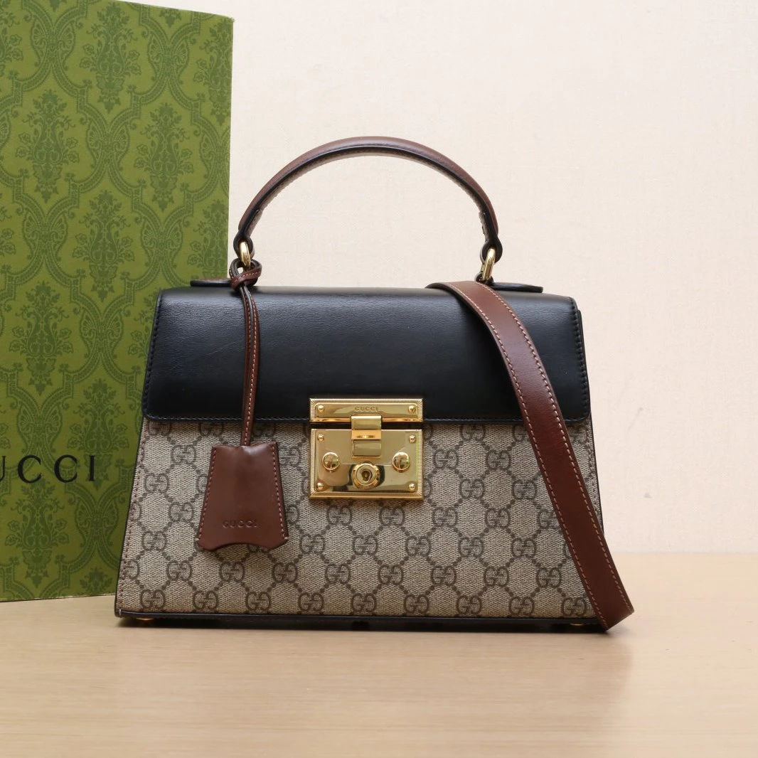 95新 GUCCI/古驰 【娇】Padlock 锁头斜跨包金扣 P225580783