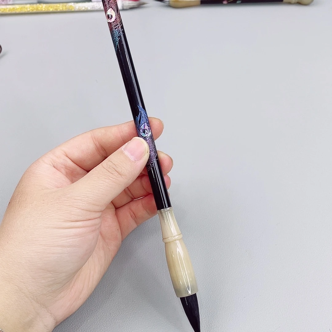 非遗螺钿高货1支，孔雀毛出锋3.0