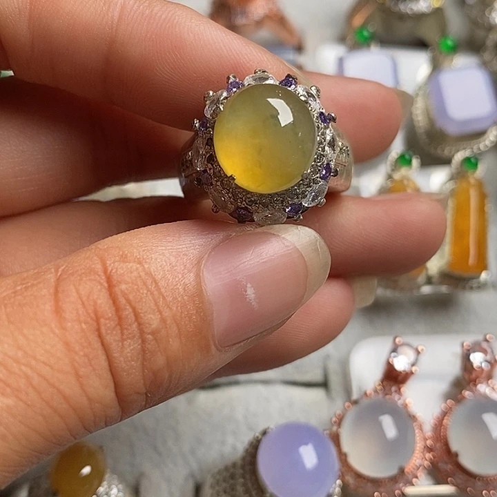 翡翠未镶嵌戒指天然翡翠戒面