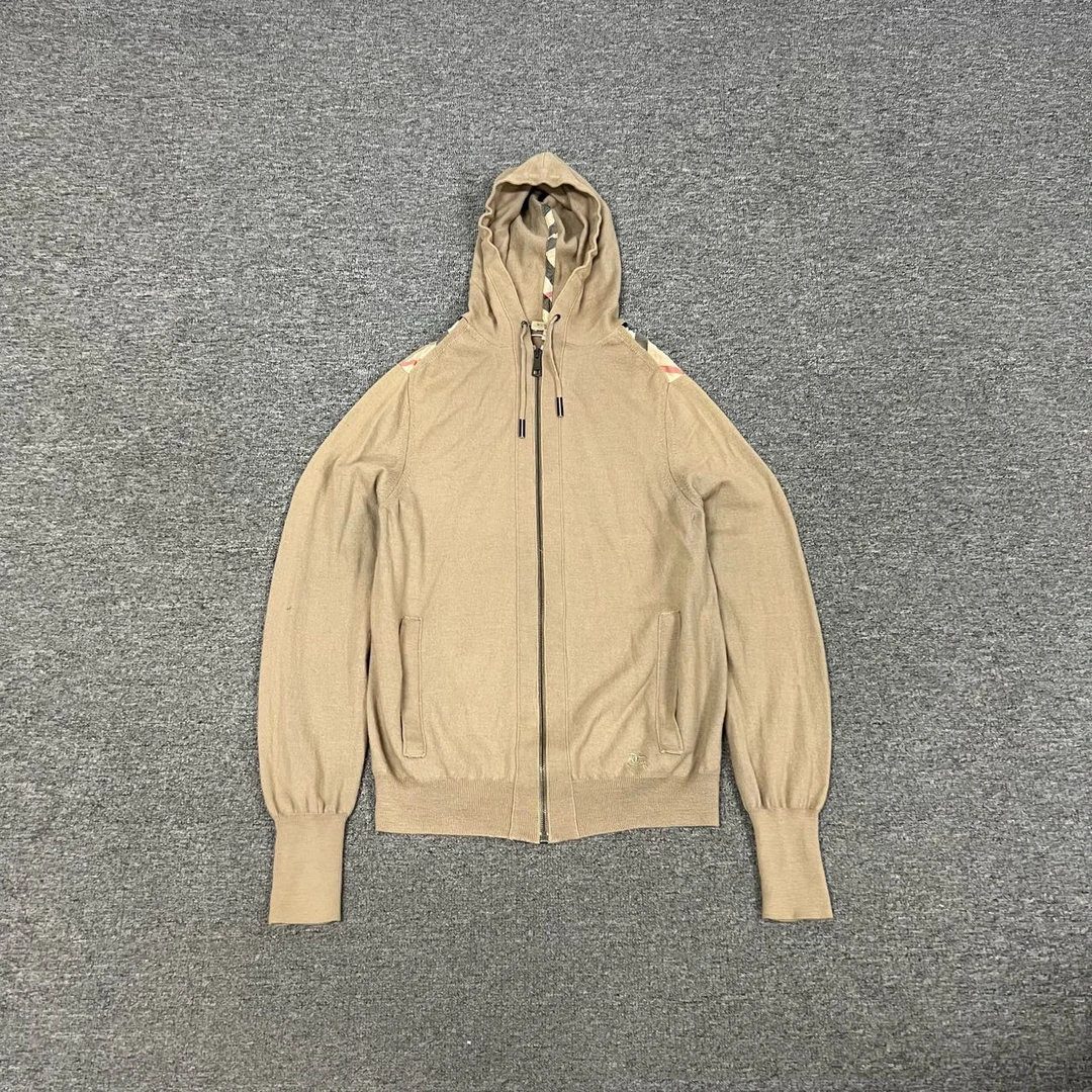 99新 AMIPARIS Burberry羊毛针织连帽开衫 M码