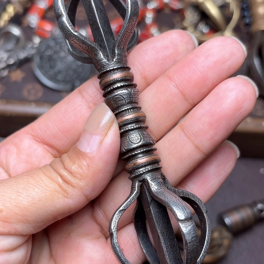 铜星月菩提吊坠项链