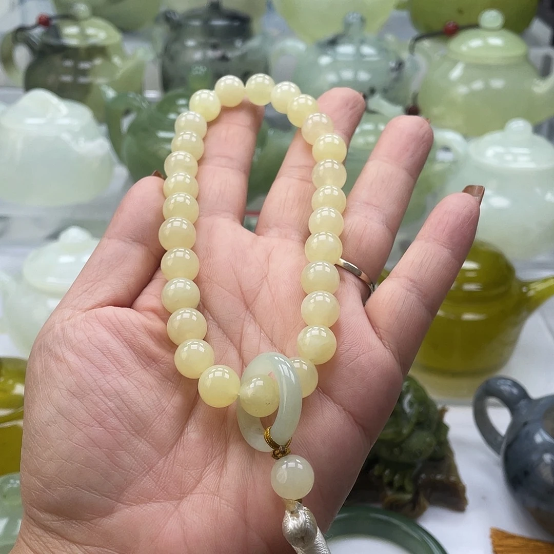润***者蛇纹石玉未镶嵌手链