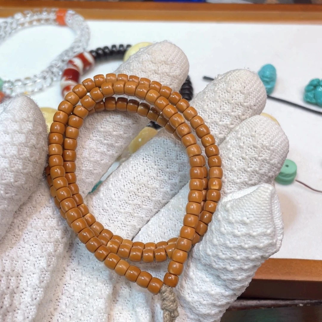 橄榄核手串柠****哦核尖手串