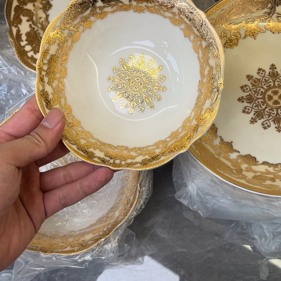 瓷片6寸水果碗两个一单尾单