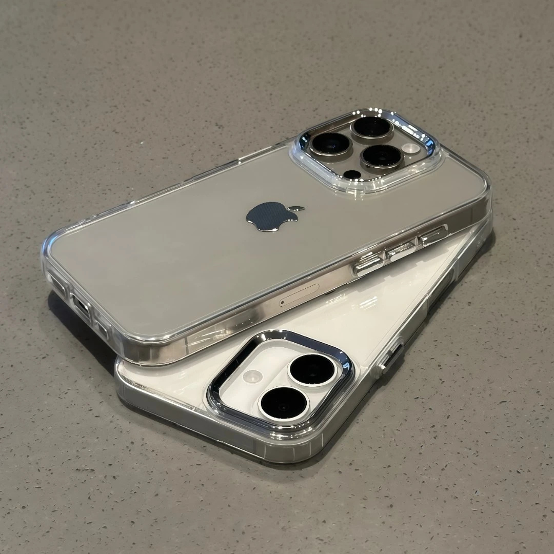 BANCA高级感金属框适用苹果16/15手机壳小米14女vivoppo华为p70套