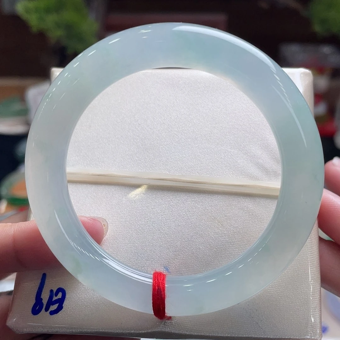 翡翠手镯未镶嵌50.8冰晴水冰胶