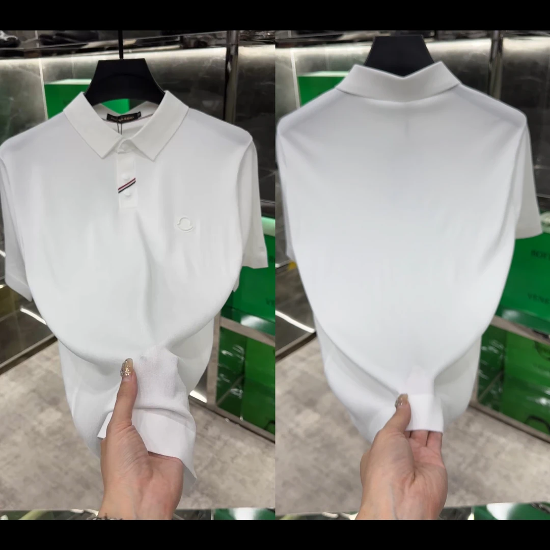 夏季高品质翻领拼色伊利特男士polo衫5639