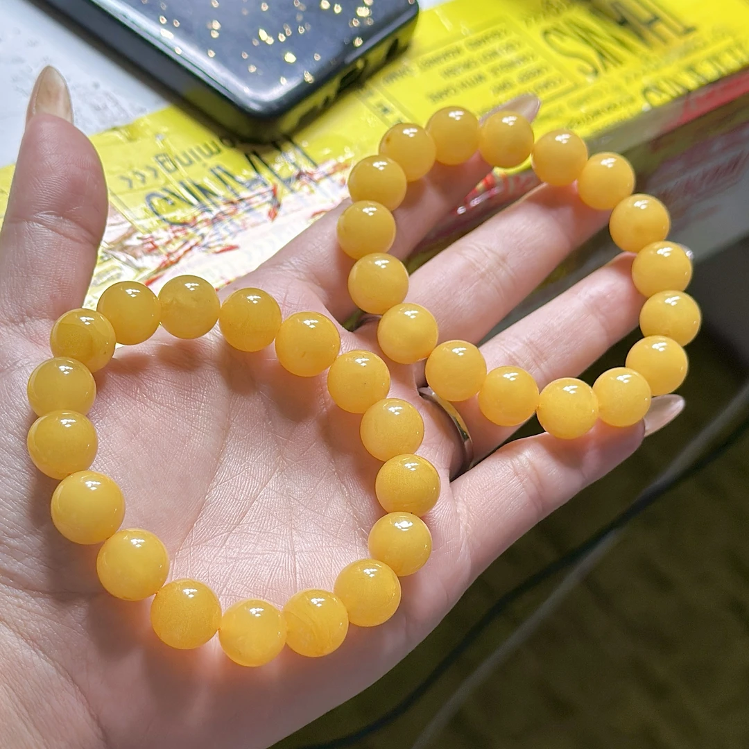 【CH】蜜蜡手串-约11mm（多样性发其一）