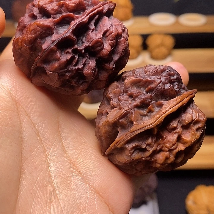 清***柳文玩核桃吊坠正文铁核桃8