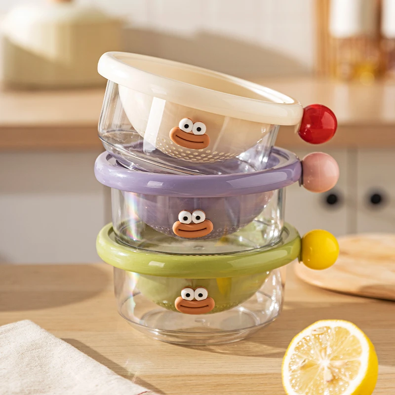 【摩登主妇】双层水果沥水篮洗水果神器家用厨房精致小果盘洗菜篮