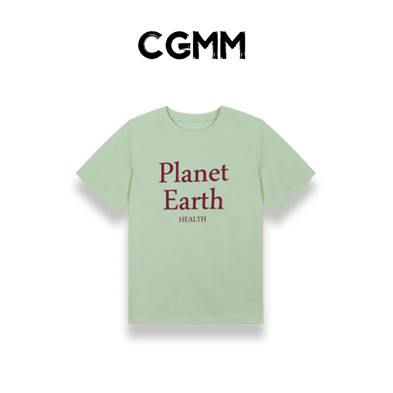 CGMM/橱柜密码新款休闲舒适百搭字母印花短袖EHOMB003