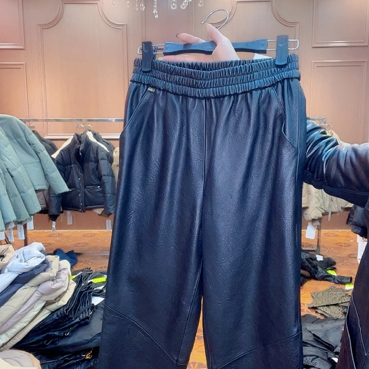 110……120斤皮长裤